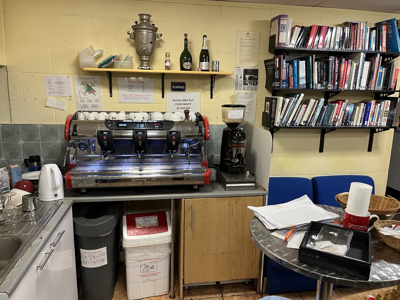 The beloved coffee machine, paid for by CASTEP